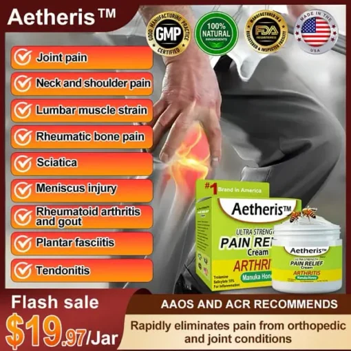 Aetheris™ Bee Venom Advanced Joint and Bone Therapy Cream - Image 2