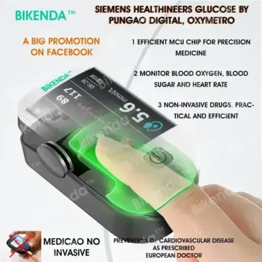 Bikenda™ Next-Generation Intelligent Multifunctional Non-Invasive Laser Blood Glucose Meter - Image 4