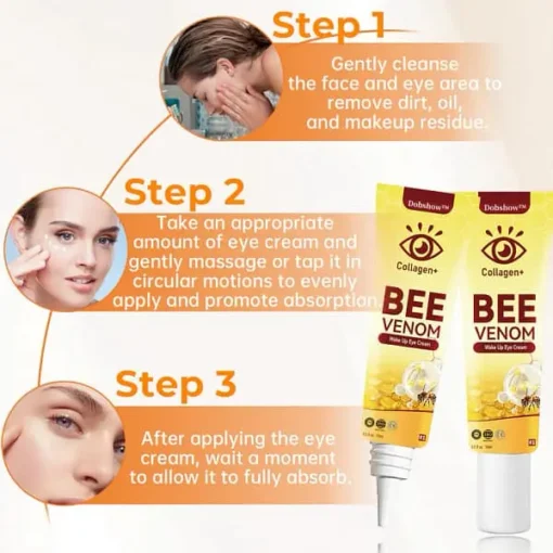 Dobshow™ Collagen+ Bee Venom Daily Wake Up Eye Cream - Image 2