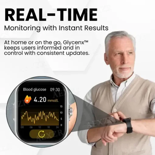 Glycenx™ AI Blood Glucose Monitoring Wristband - Image 13