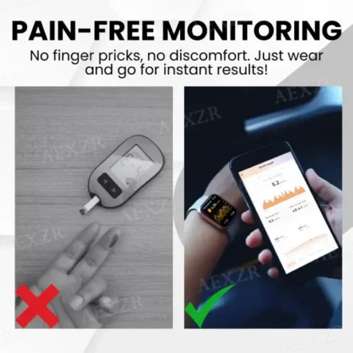 Glycenx™ AI Blood Glucose Monitoring Wristband - Image 6