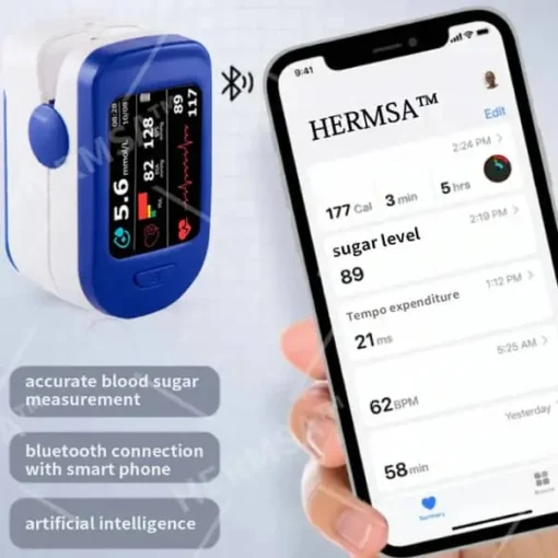 HERMSA™ High-Precision Multi-Purpose Non-Invasive Medical Device(For Blood Glucose, Blood Oxygen, and Blood Pressure Monitoring) - Image 14