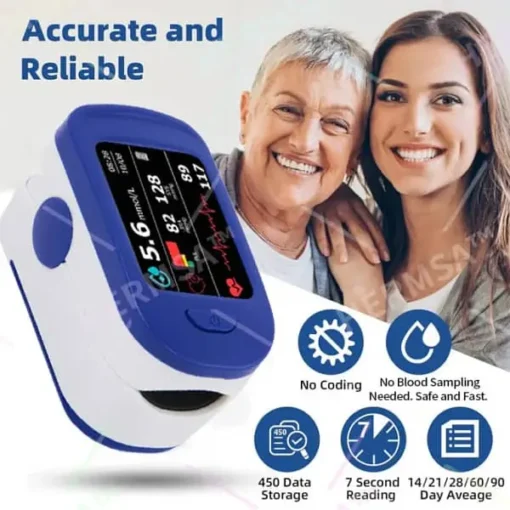 HERMSA™ High-Precision Multi-Purpose Non-Invasive Medical Device(For Blood Glucose, Blood Oxygen, and Blood Pressure Monitoring) - Image 3