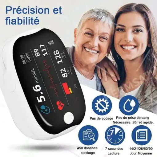 HERMSA High Precision Non-Invasive Multi-Purpose Medical Device (For Monitoring Blood Glucose, Blood Oxygen and Blood Pressure) - Image 2