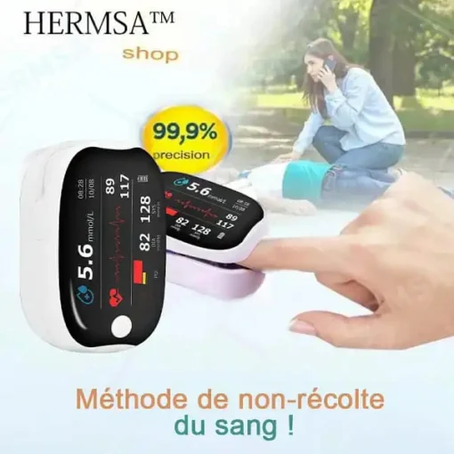 HERMSA High Precision Non-Invasive Multi-Purpose Medical Device (For Monitoring Blood Glucose, Blood Oxygen and Blood Pressure) - Image 5