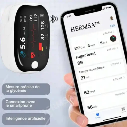 HERMSA High Precision Non-Invasive Multi-Purpose Medical Device (For Monitoring Blood Glucose, Blood Oxygen and Blood Pressure) - Image 9