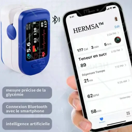 HERMSA™ High-precision, versatile non-invasive medical device (for monitoring blood glucose, blood oxygen and blood pressure) - Image 2