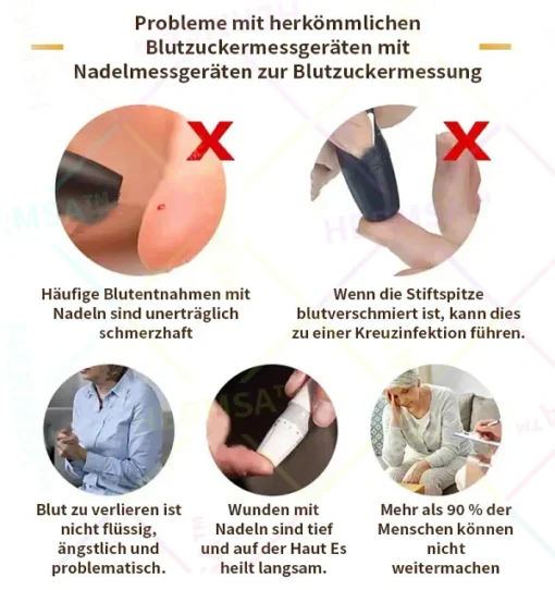 HERMSA™ Hochpräzises, multifunktionales, nicht-invasives Medizinisches Gerät – 99,99% Genauigkeit!Kompatibel mit iOS und Android Smartphones - Image 4