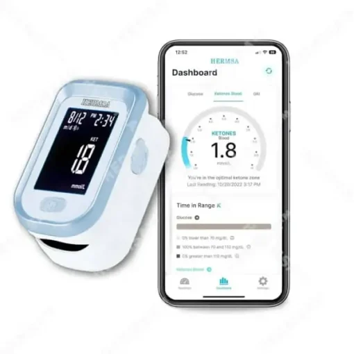 Hermsa™ Precision Noninvasive Bluetooth Blood Glucose and Ketone Testing Medical Device + Exclusive Gift - Image 10