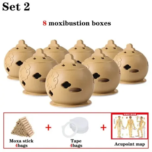 Moxa Cupping Acupuncture Detox Set - Image 6