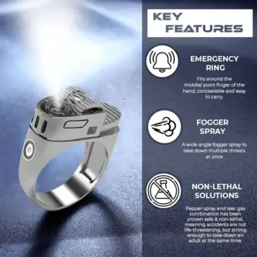 Oveallgo™ Defense Pepper Spray Survival Ring - Image 6