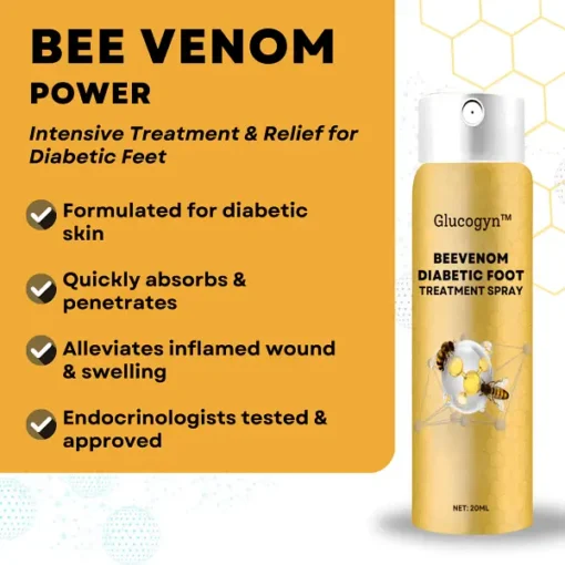 Glucogyn™ BeeVenom Diabetic Foot Treatment Spray - Image 2