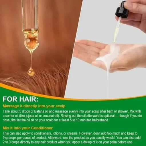 VXHDAG Batana Oil – 100% Pure & Natural from Honduras for Hair Growth, Eliminates Split Ends - Image 7