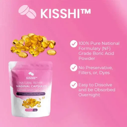 Kisshi™ Instant Itch Relief & Natural Detox & Firming Repair & Pink and Tender Natural Capsules - Image 8