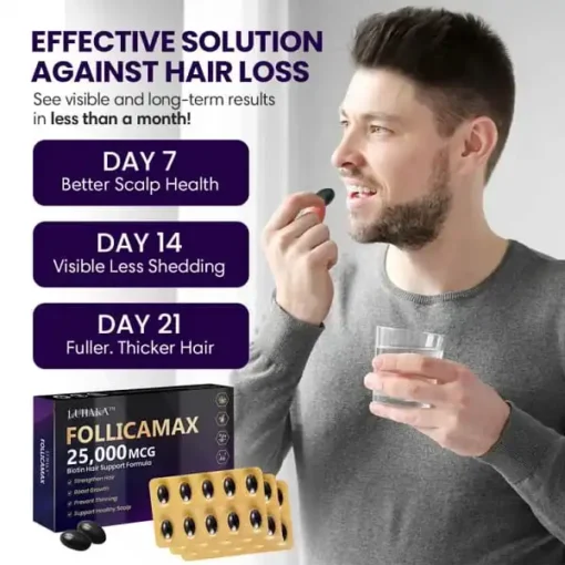 Luhaka™ FollicaMax 25,000 MCG Hair Growth Support - Image 2