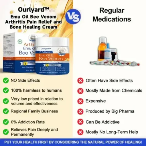 Ourlyard™ Emu Oil & Bee Venom Arthritis Pain Relief and Bone Healing Cream - Image 5