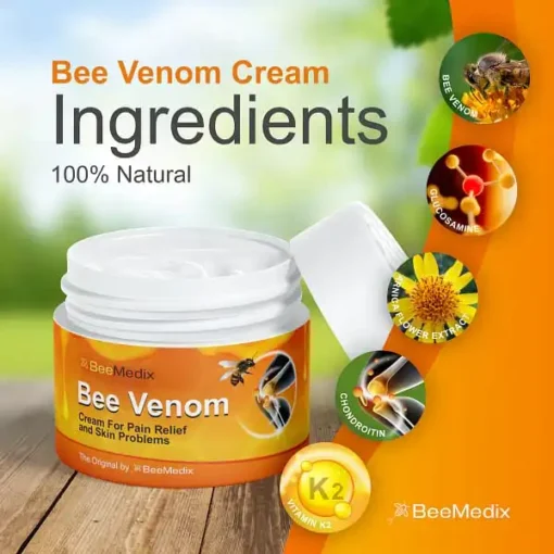 BeeMedix Bee Venom Cream For Pain Relief And Skin Problems (3.5 fl. oz.) - Image 3