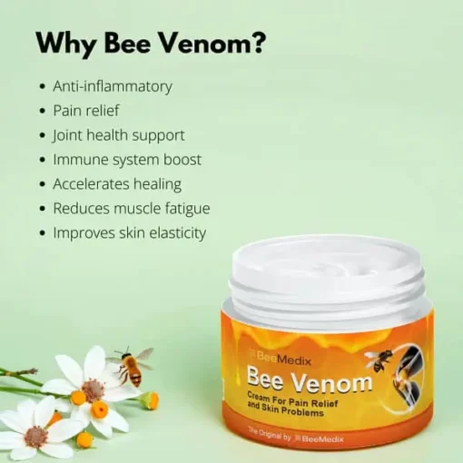 BeeMedix Bee Venom Cream For Pain Relief And Skin Problems (3.5 fl. oz.) - Image 4