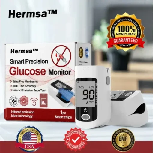 Winter Sale Hermsa™ Exclusive Patents: AI Intelligent Precision Blood Glucose Monitor