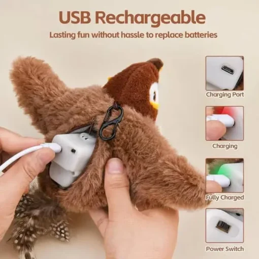 Winter Sale Interactive Chirping Bird Cat Toy - Image 6