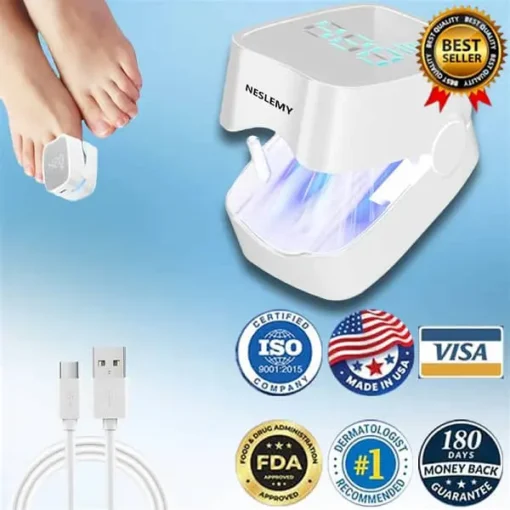 Winter Sale NESLEMY Nail Fungus cleaning Light Device-🗽Made and Shipped from USA 🔥