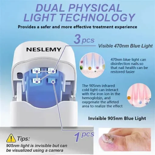 Winter Sale NESLEMY Nail Fungus cleaning Light Device-🗽Made and Shipped from USA 🔥 - Image 3